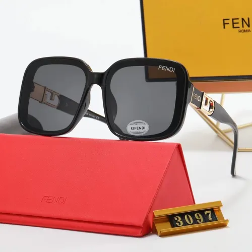 FENDI S Black PC Multi AC Women's Outdoor Fashion Sunglasses