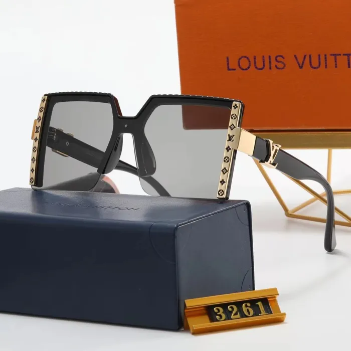 LOUIS VUITTON LV Black PC Multi AC Women's Outdoor Fashion Sunglasses