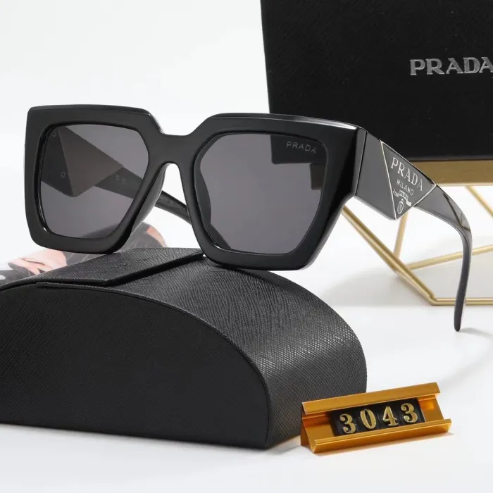 PRADA S Black PC Multi AC Women's Outdoor Square Sunglasses