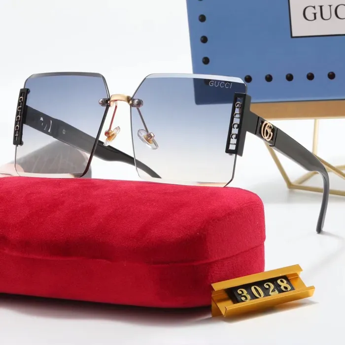 GUCCI S Black PC Multi AC Women's Outdoor Rimless Sunglasses