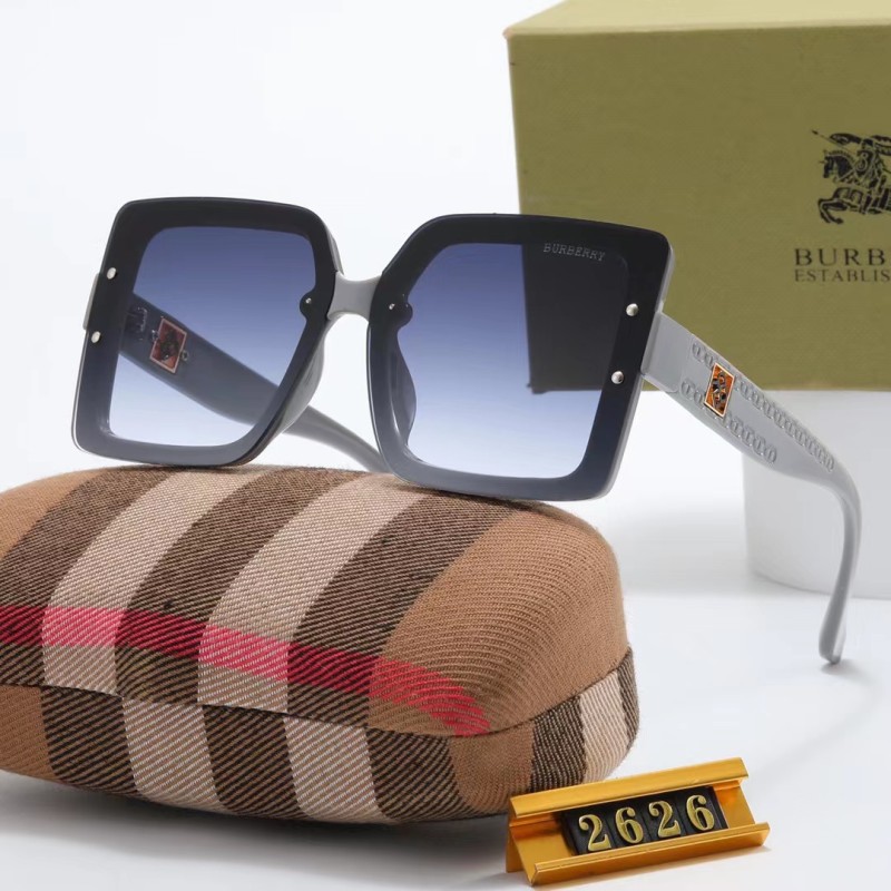 BURBERRY S Black PC Multi AC Women's Outdoor Oersized Sunglasses