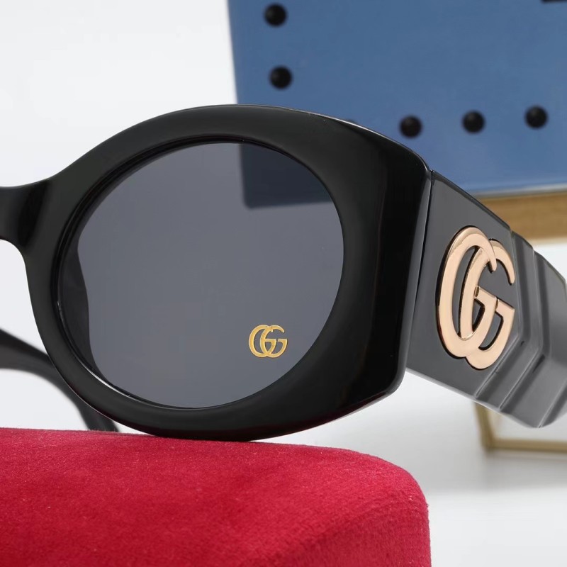GUCCI S Black PC Multi AC Women's Outdoor Retro Sunglasses
