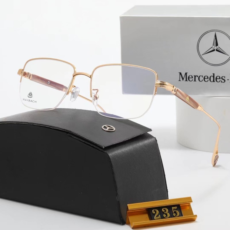 MERCEDES BENZ Champagne PC Clear AC Women's Outdoor Square Sunglasses
