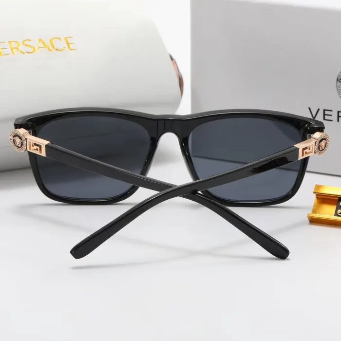 VERSACE S Black PC Multi AC Women's Outdoor Square Sunglasses