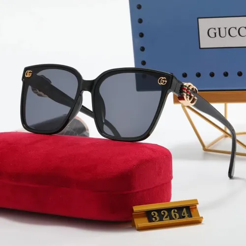 GUCCI S Black PC Multi AC Women's Outdoor Cat Eye Sunglasses