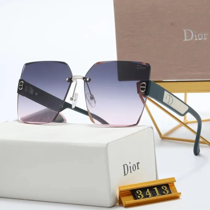 DIOR S Black PC Multi AC Women's Outdoor Rimless Sunglasses