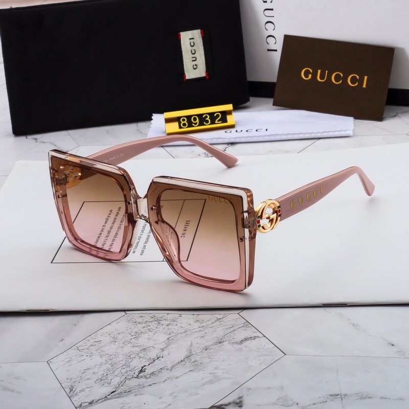 GUCCI S Black PC Multi AC Women's Outdoor Fashion Sunglasses