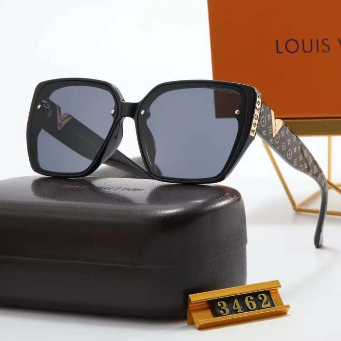 LOUIS VUITTON S Black PC Multi AC Women's Outdoor Square Sunglasses