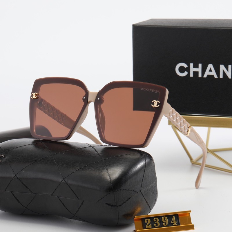 CHANEL S Black PC Multi AC Women's Outdoor Square Sunglasses