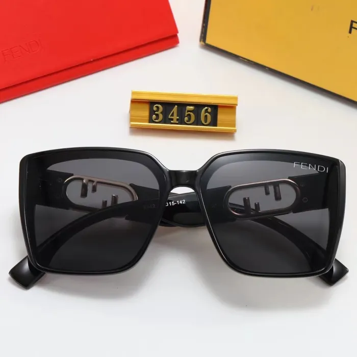 FENDI S Black PC Multi AC Women's Outdoor Oersized Sunglasses