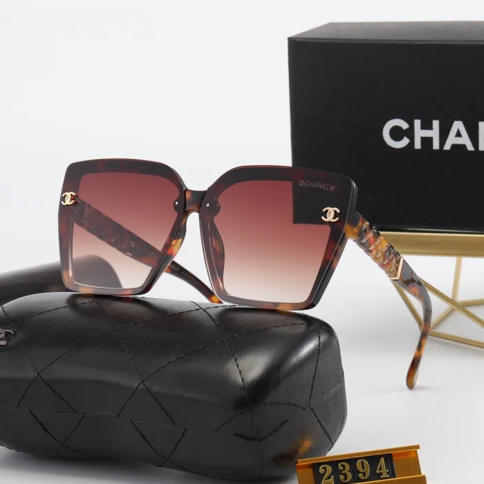 CHANEL S Black PC Multi AC Women's Outdoor Square Sunglasses