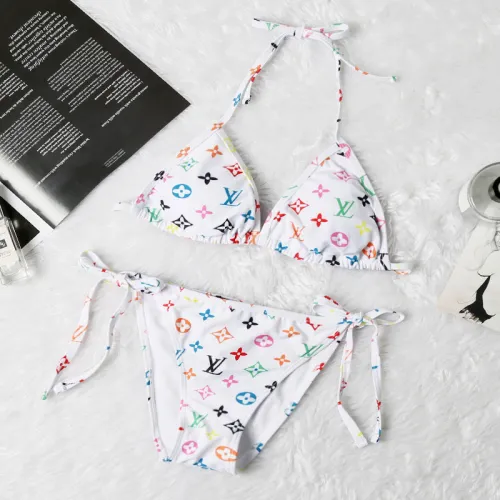 LOUIS VUITTON LV Black Digital Print One Piece DOT Backless Spandex/Polyester Printed Sunmmer Female Adult Holiday