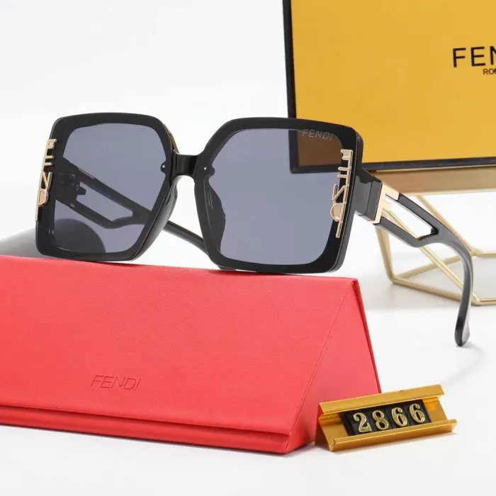 FENDI S Black PC Multi AC Women's Outdoor Oersized Sunglasses
