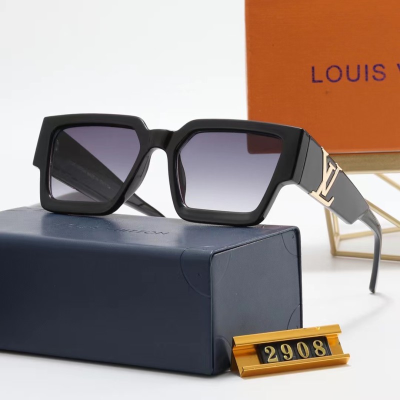 LOUIS VUITTON S Black PC Multi AC Women's Outdoor Unisex Sunglasses