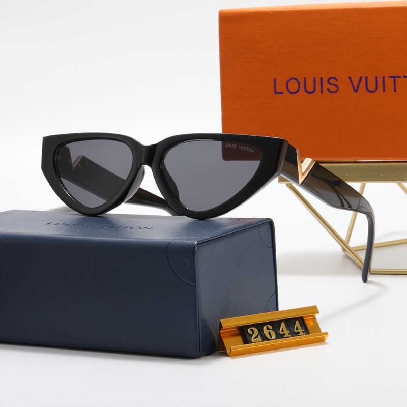 LOUIS VUITTON S Black PC Multi AC Women's Outdoor Cat Eye Sunglasses