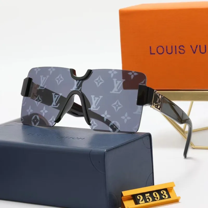 LOUIS VUITTON S Black PC Multi AC Women's Outdoor Rimless Sunglasses