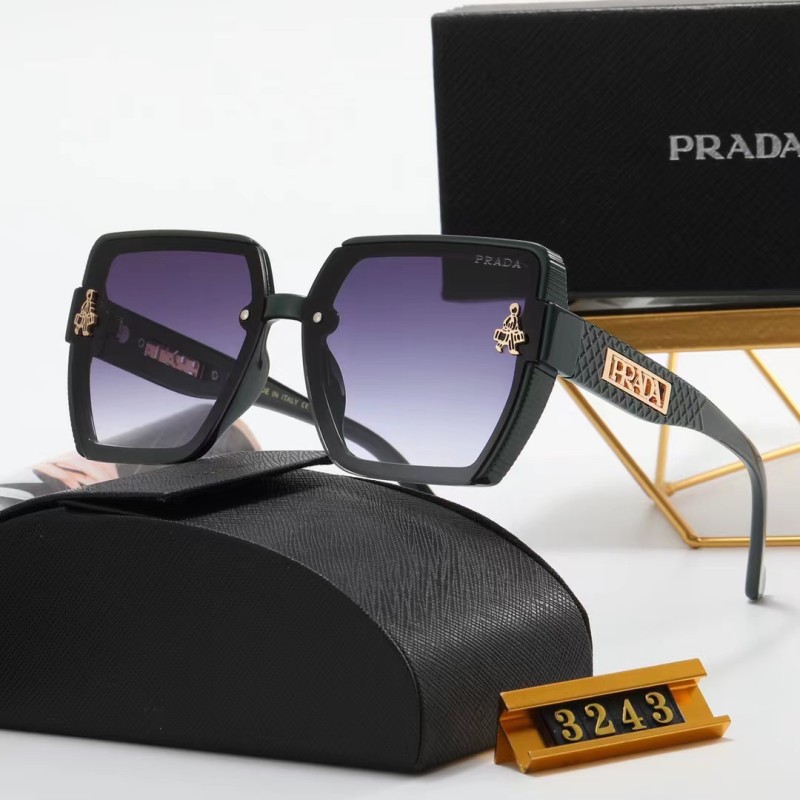 PRADA S Black PC Multi AC Women's Outdoor Fashion Sunglasses