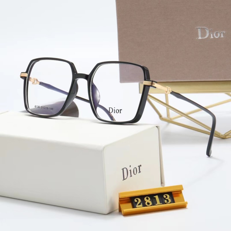 DIOR S Black PC Clear AC Women's Outdoor Square Sunglasses