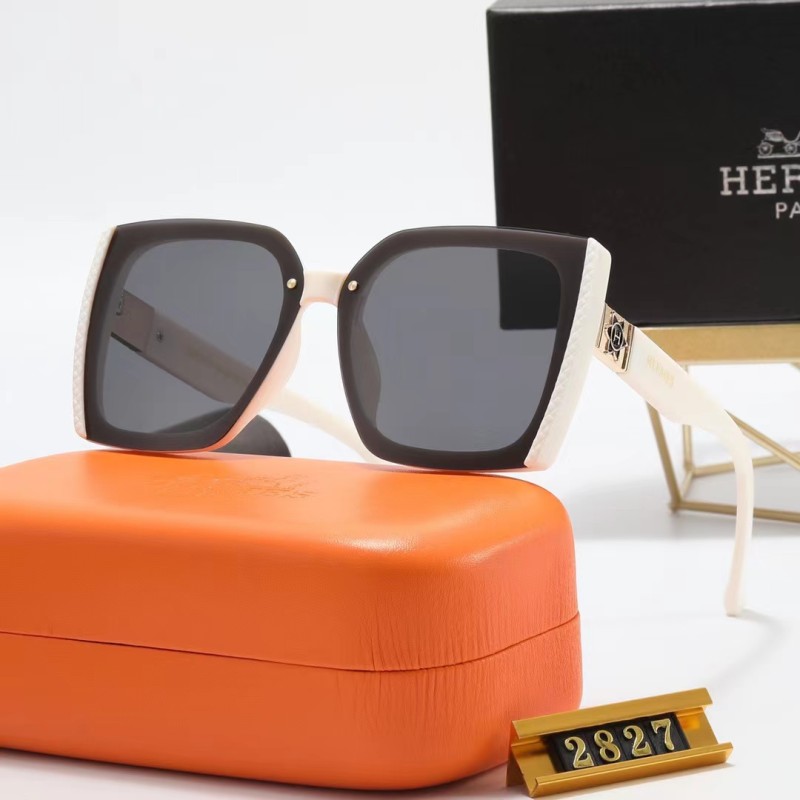 HERMES S Black PC Multi AC Women's Outdoor Fashion Sunglasses