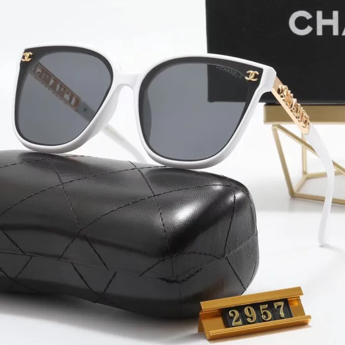CHANEL S Black PC Multi AC Women's Outdoor Cat Eye Sunglasses