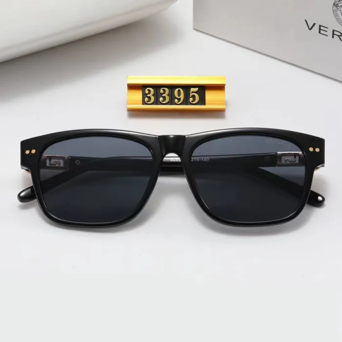 VERSACE S Black PC Multi AC Women's Outdoor Square Sunglasses