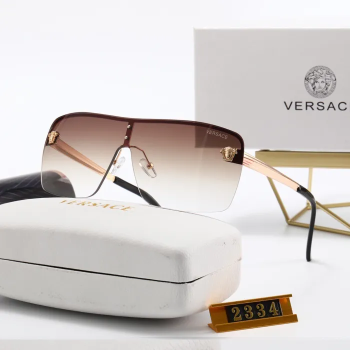 VERSACE Champagne PC Multi AC Women's Outdoor Rimless Sunglasses