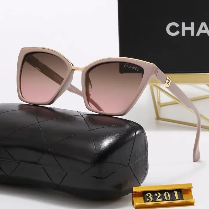 CHANEL Colorful PC Multi AC Women's Outdoor Cat Eye Sunglasses