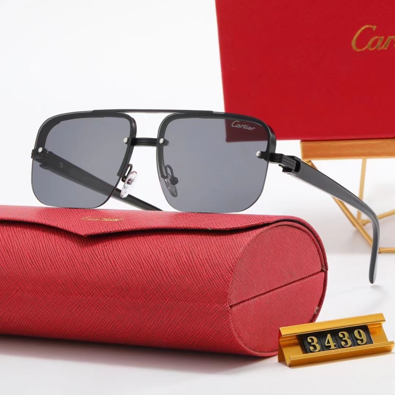 Cartier Champagne PC Multi AC Women's Outdoor Rimless Sunglasses
