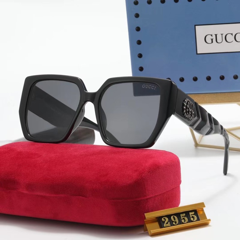 GUCCI S Black PC Multi AC Women's Outdoor Fashion Sunglasses