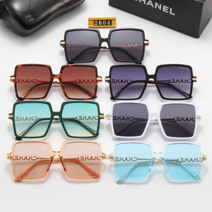 CHANEL Champagne PC Multi AC Women's Outdoor Trendy Sunglasses