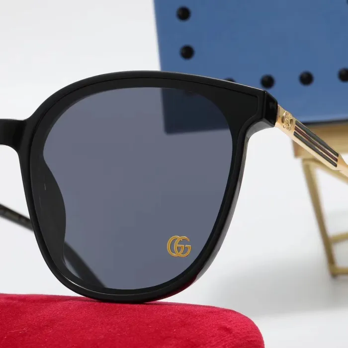 GUCCI S Black PC Multi AC Women's Outdoor Cat Eye Sunglasses