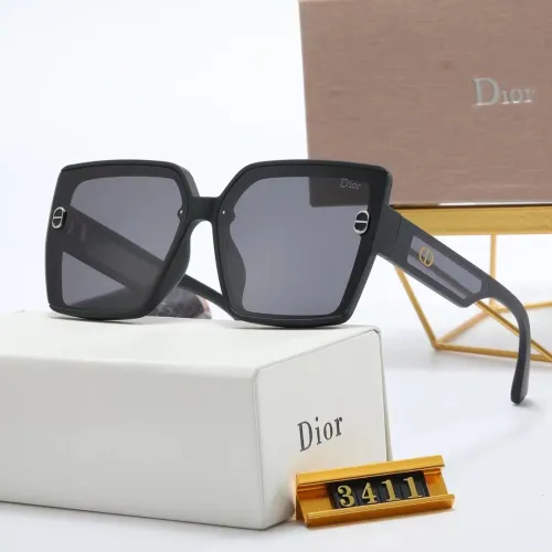 DIOR S Black PC Multi AC Women's Outdoor Square Sunglasses