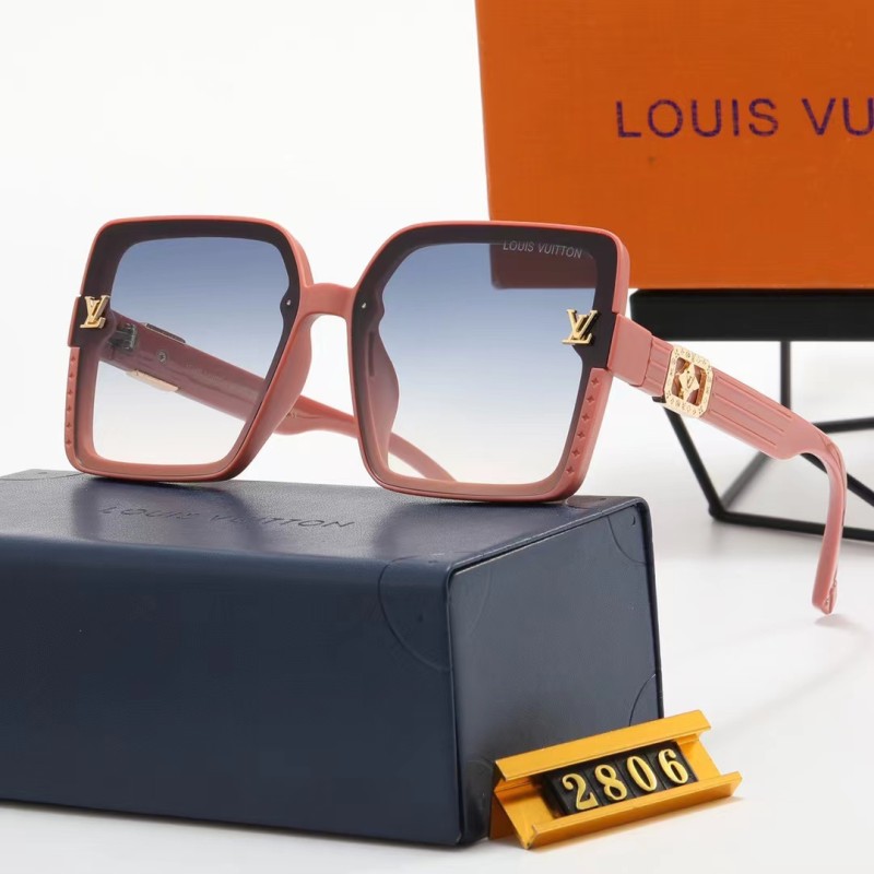 LOUIS VUITTON S Black PC Multi AC Women's Outdoor Square Sunglasses