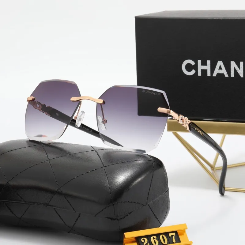 CHANEL Champagne PC Multi AC Women's Outdoor Rimless Sunglasses
