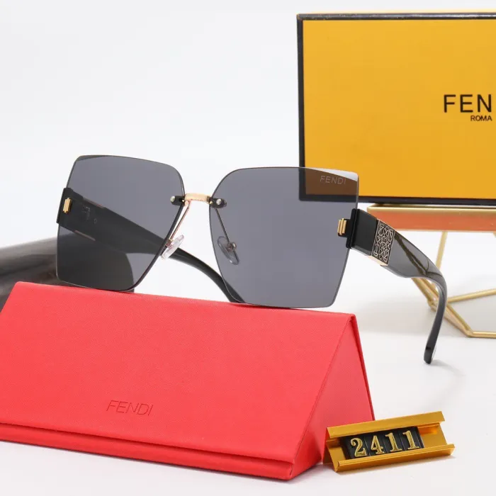 FENDI Champagne PC Multi AC Women's Outdoor Rimless Sunglasses