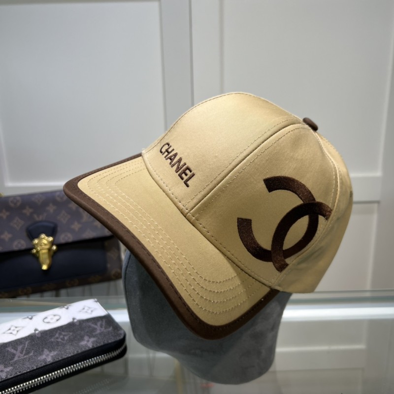 CHANEL White Outdoor Character Cotton Women's Adult Embossed Cap