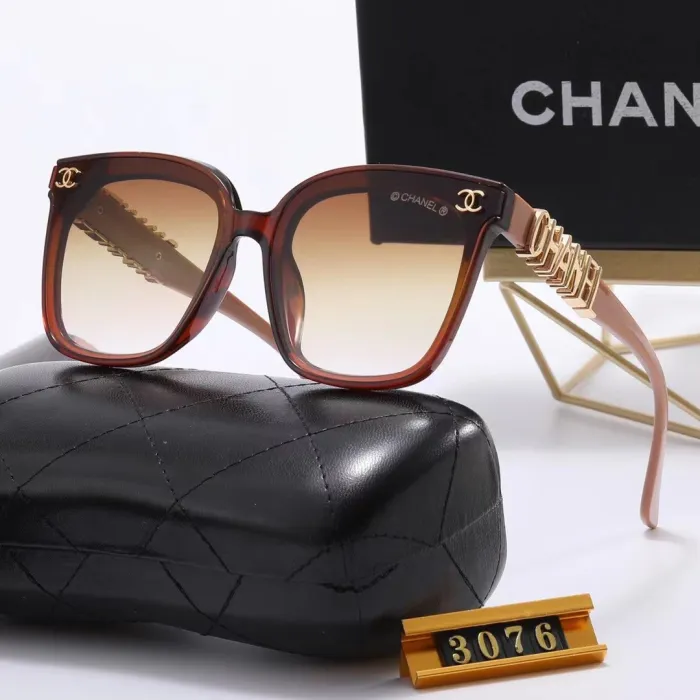 CHANEL S Black PC Multi AC Women's Outdoor Cat Eye Sunglasses