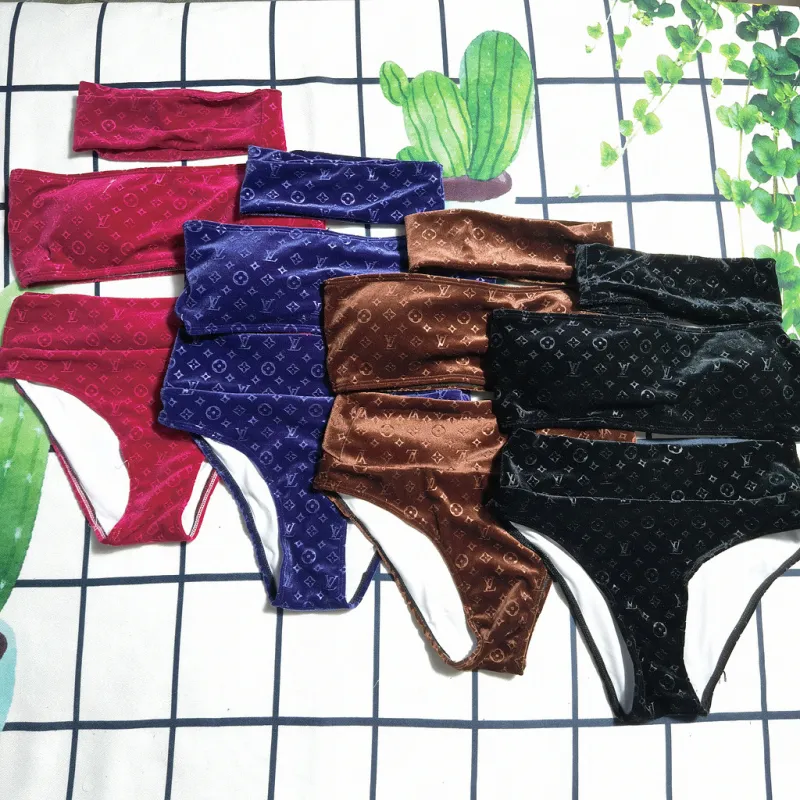 LOUIS VUITTON LV Black Digital Print One Piece DOT Backless Spandex/Polyester Printed Sunmmer Female Adult Holiday