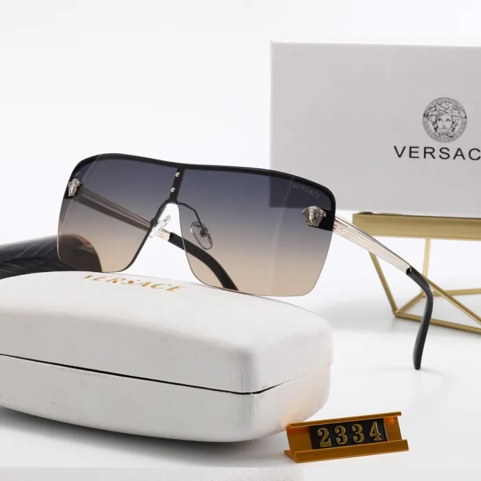 VERSACE Champagne PC Multi AC Women's Outdoor Rimless Sunglasses