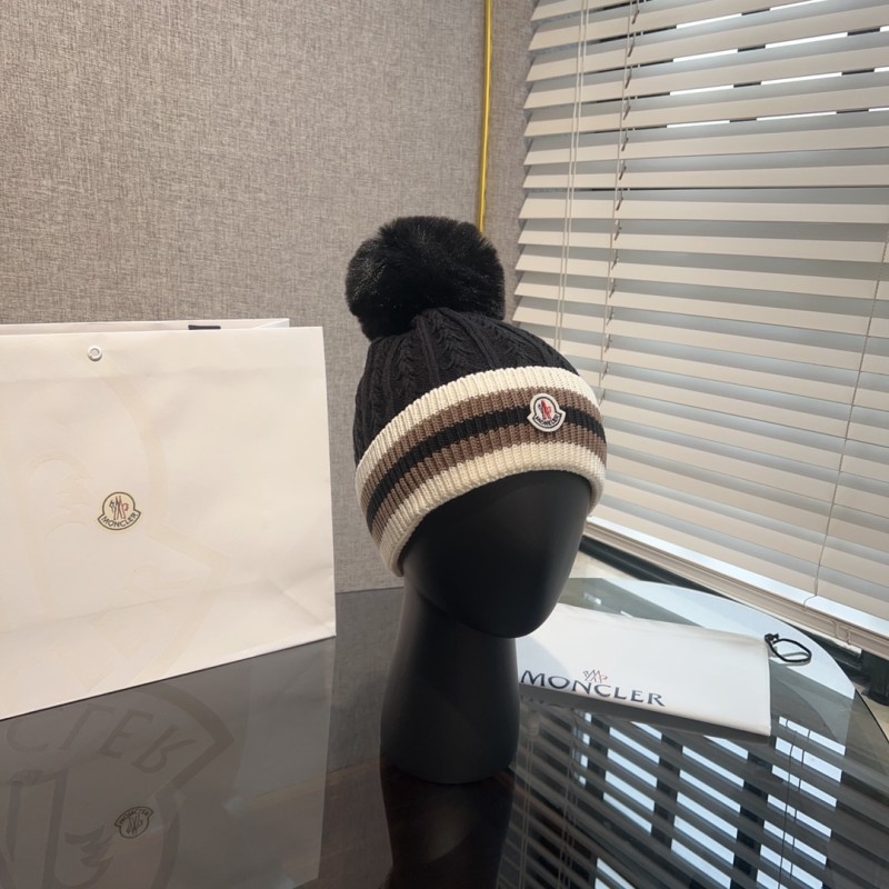 Women Men Beanie Hat Winter Wool Knitted Baggy Pull On Soft Caps