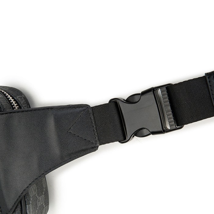 Men Bumbag Belt Bag Waist Pack Crossbody Bag Leather Shoulder Hip Chest Pouch Phone Purse