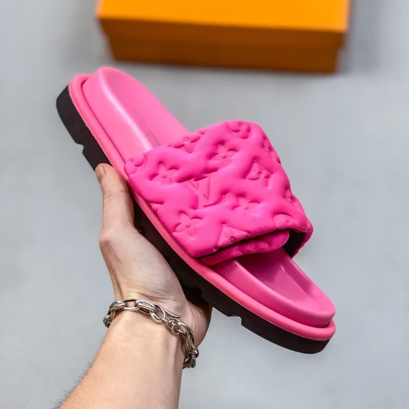 Women Men Slides Slip On Slippers Mules Sandals Casual Shoes Sole Height 4.5cm Unisex 35-44