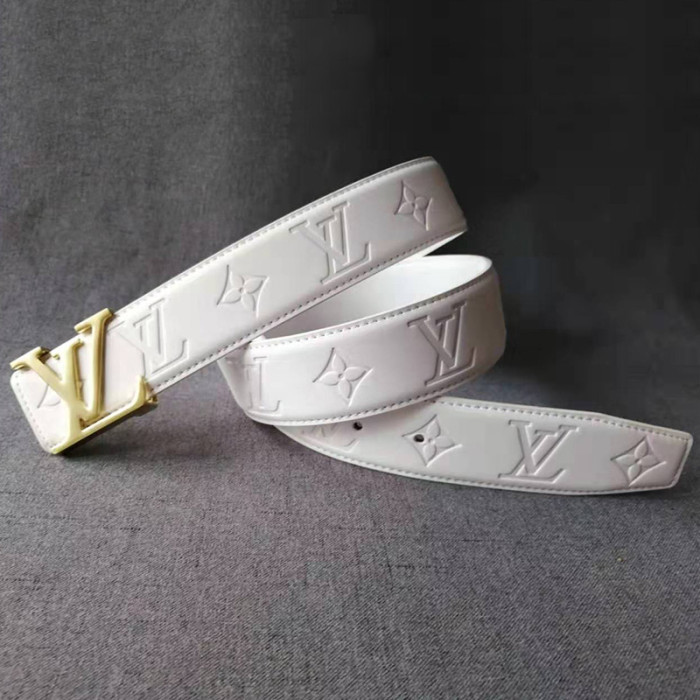 Women Men Belt 3.8 cm Cowhide Leather Buckle Belt Unisex