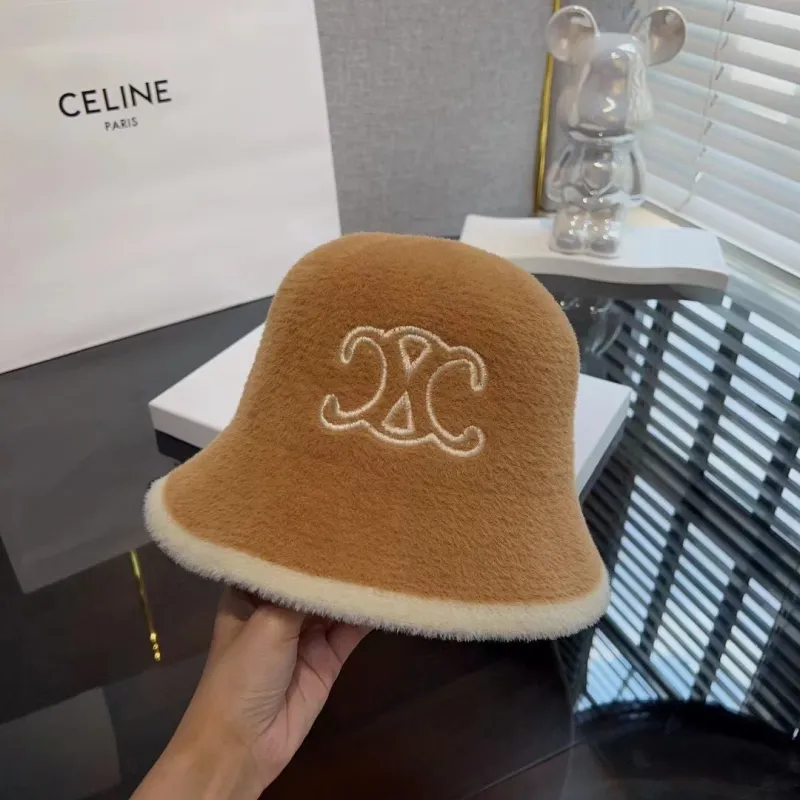 Men Women Casual Bucket Hat Narrow Flared Brim Cloche Hat Headwear Caps