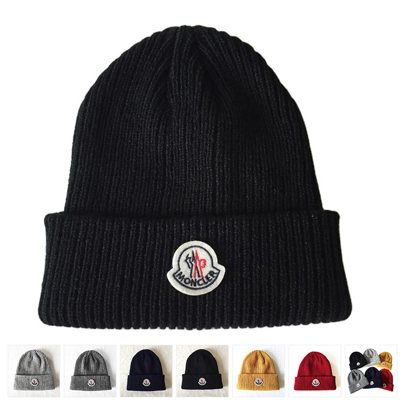 Men Women Beanie Hat Winter Wool Knitted Baggy Pull On Soft Caps