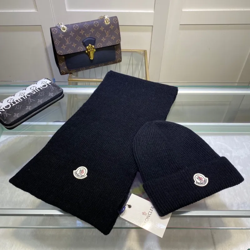 Women Men Beanie Hat Soft Cap Scarf Wool Scarves Shawl Blanket Wrap Knit