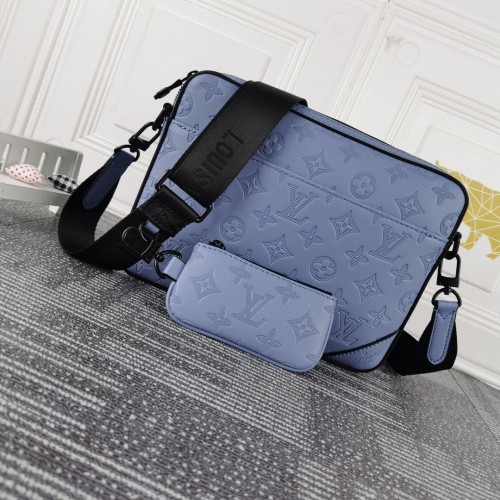 Men Messenger Shoulder Bag Leather Crossbody Sling Handbags Houlder Bag