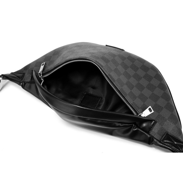 Men Bumbag Belt Bag Waist Pack Crossbody Bag Leather Shoulder Hip Chest Pouch Phone Purse