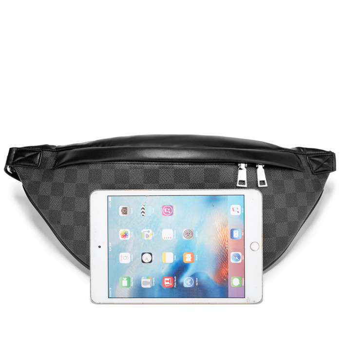 Men Bumbag Belt Bag Waist Pack Crossbody Bag Leather Shoulder Hip Chest Pouch Phone Purse