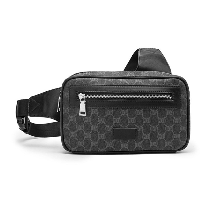 Men Bumbag Belt Bag Waist Pack Crossbody Bag Leather Shoulder Hip Chest Pouch Phone Purse